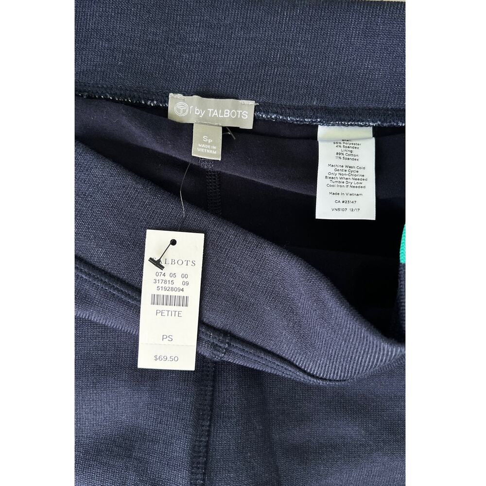 NWT T by Talbots Women's Skort, Sz Small, Blue & Green, Skirt w Hidden Shorts - Picture 8 of 9
